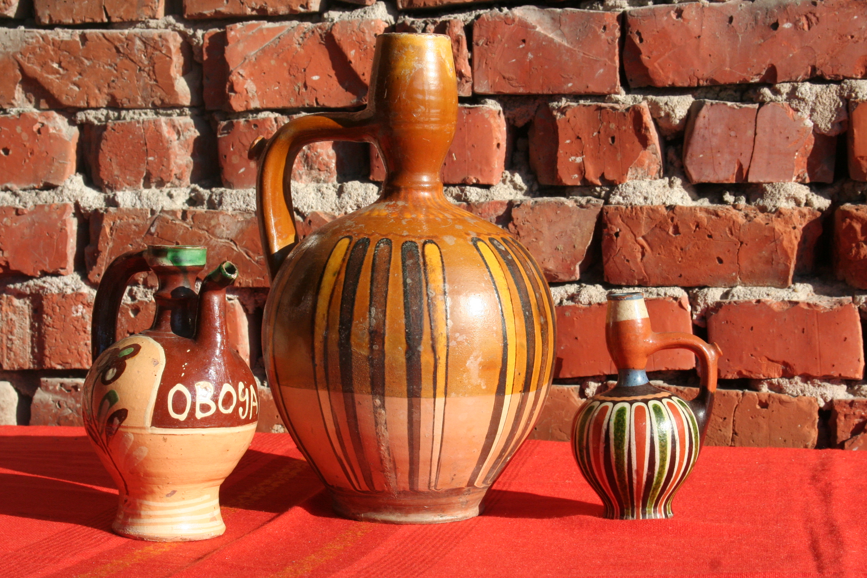 Bulgarian old ceramic set